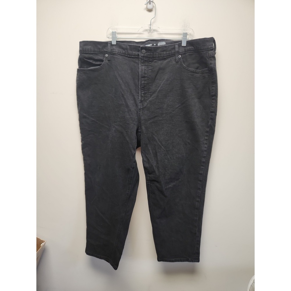Old Navy Women's Extra High Rise Wide Leg Denim Jeans 24 Short 26‎ Black